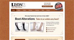 Desktop Screenshot of bootalterations.com