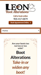 Mobile Screenshot of bootalterations.com